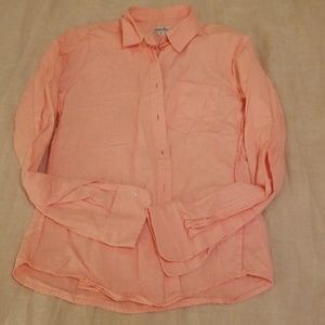 Steven Alan Pink Button Up Sz S